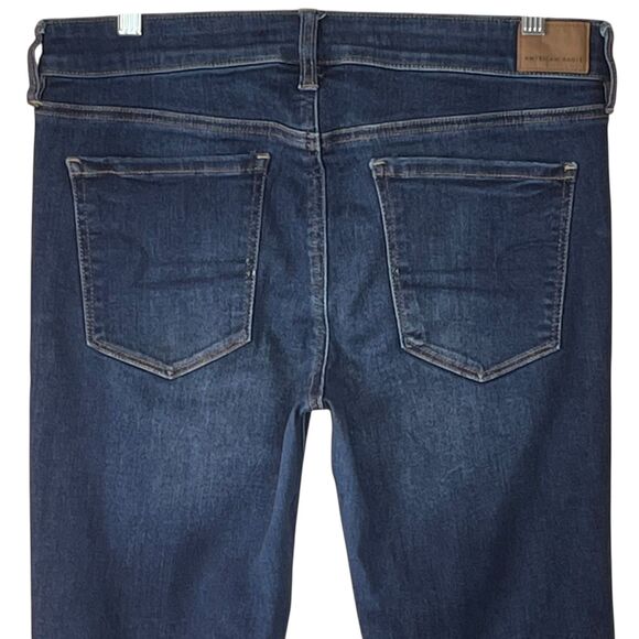 American Eagle Distressed Jegging Jeans Size 12 Long Next Level Stretch 12L - Picture 5 of 9